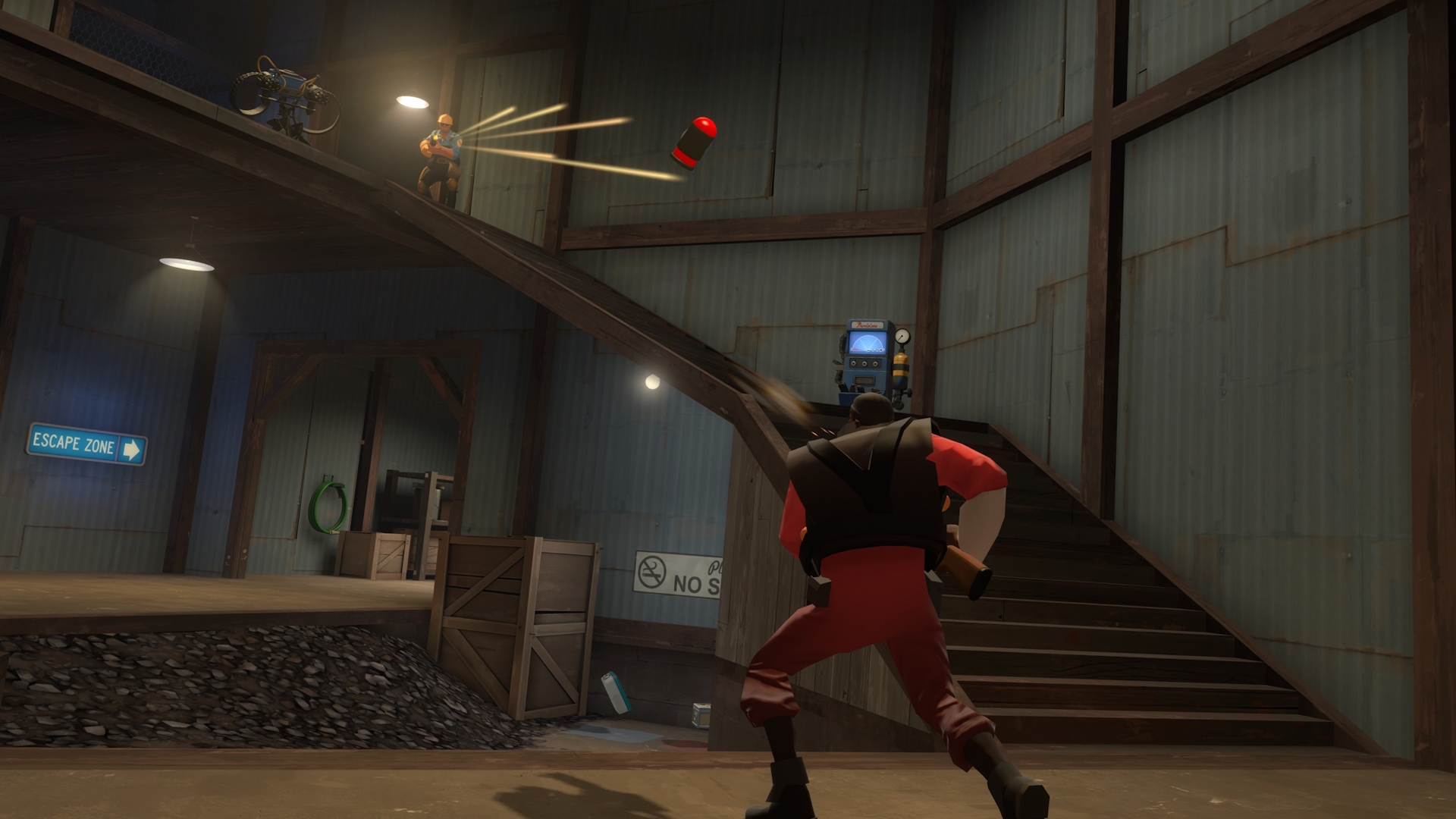 Engineer and Demoman dueling again on VIPR Drizzle